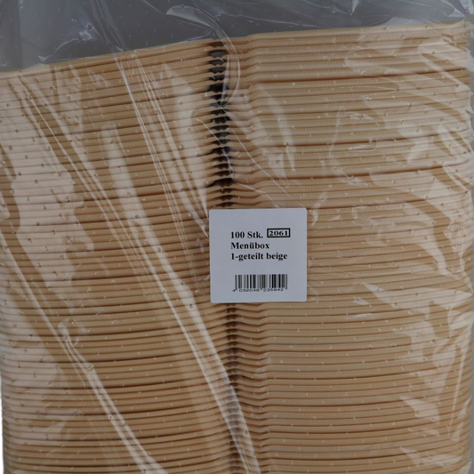 Menü Box 1 - Beteiligte 100 Stock